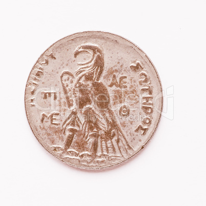 Old Greek coin vintage