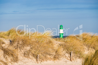 Düne in Warnemünde an der Ostseeküste