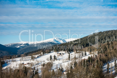 Winter im Riesengebirge bei Benecko