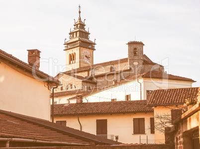 San Giorgio church in Chieri vintage