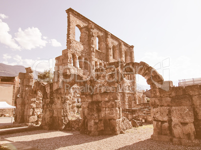 Roman Theatre Aosta vintage