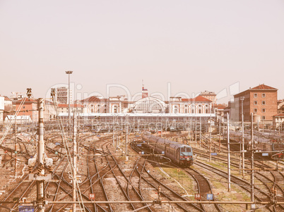 Porta Nuova station, Turin vintage
