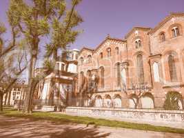 Sant Eustorgio church Milan vintage