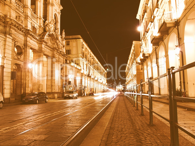 Via Po, Turin vintage