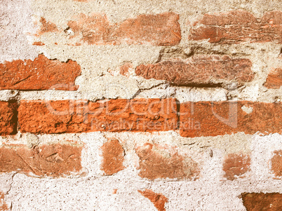 Retro looking Brick wall