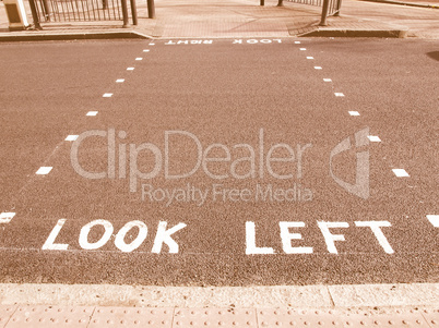 Look left vintage