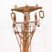 Trasmission line tower vintage