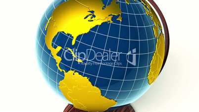 Golden globe, zoom to USA