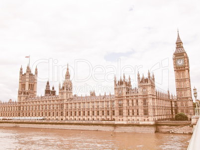 Houses of Parliament vintage