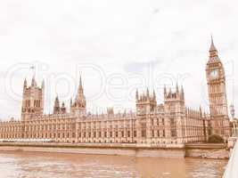 Houses of Parliament vintage