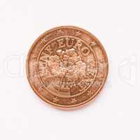 Austrian 5 cent coin vintage