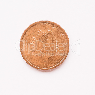 Irish 2 cent coin vintage