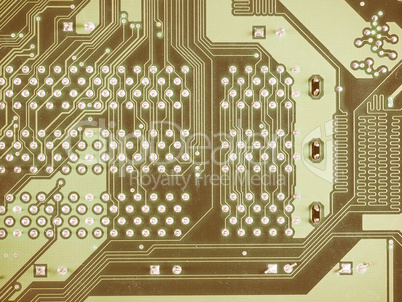 Printed circuit background vintage