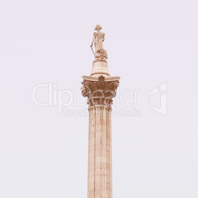 Nelson Column, London vintage