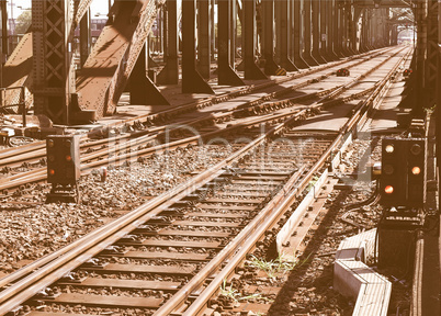 Railway railroad tracks vintage