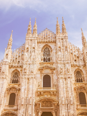 Milan cathedral vintage