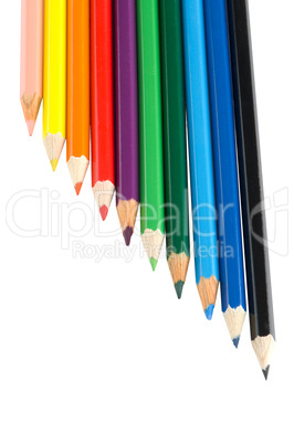 Colour pencils isolated