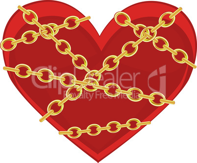 heart in chain.eps