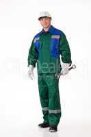 Man In The Uniform With A Spanner