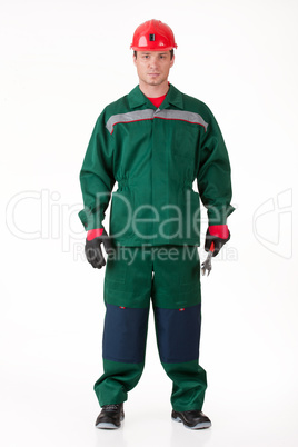 Man In The Uniform With A Spanner