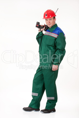 Man In The Uniform With The Drill