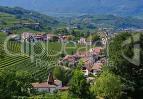 Frangart Blick ins Etschtal - Frangarto view to Val d Adige