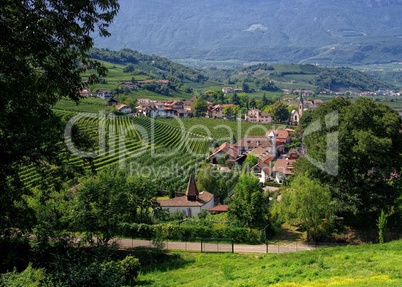 Frangart Blick ins Etschtal - Frangarto view to Val d Adige