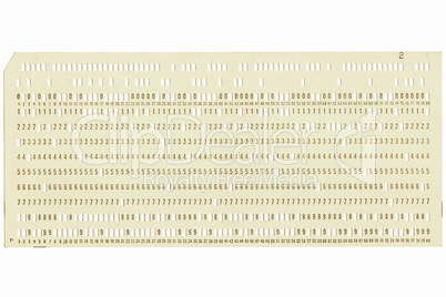 Punched card vintage