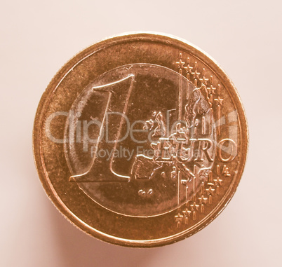 One Euro coin vintage