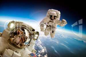 Astronaut in outer space