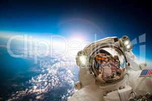 Astronaut in outer space