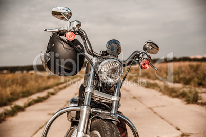 Motorcycle on the road