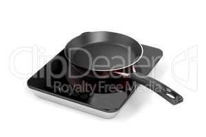 Induction cooktop and frying pan