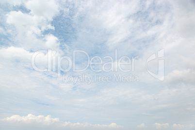 beautiful white clouds on sky