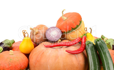 collection fresh vegetables