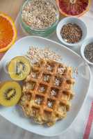 Belgische Waffeln mit frischen Beeren