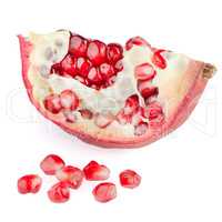 Ripe pomegranate fruit