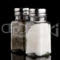 Salt and oregano shakers