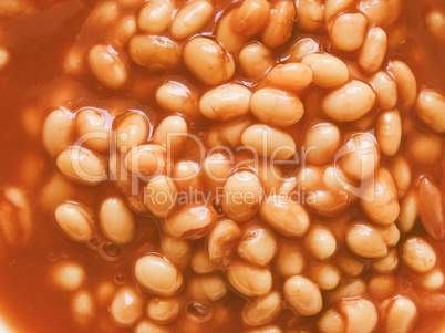 Retro looking Baked beans