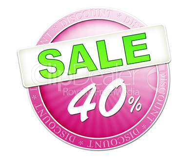 sale button 40%