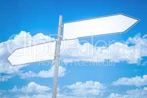blank road sign