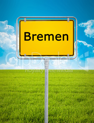 city sign of Bremen