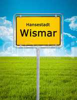 city sign of Wismar