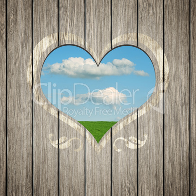 wooden heart nature