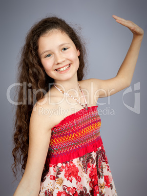 young girl dancing