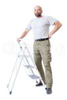 man with ladder