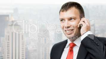 business man mobile phone