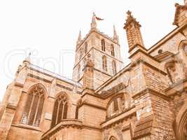 Southwark Cathedral, London vintage