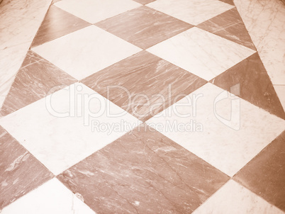 Retro looking Checkered floor