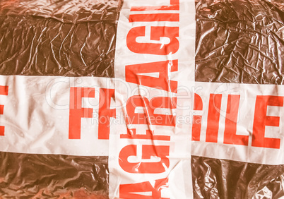 Fragile sign vintage